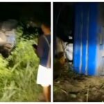 Truk Bermuatan Gabah Terguling di Penurunan Lapuse, Warga Berusaha Menolong