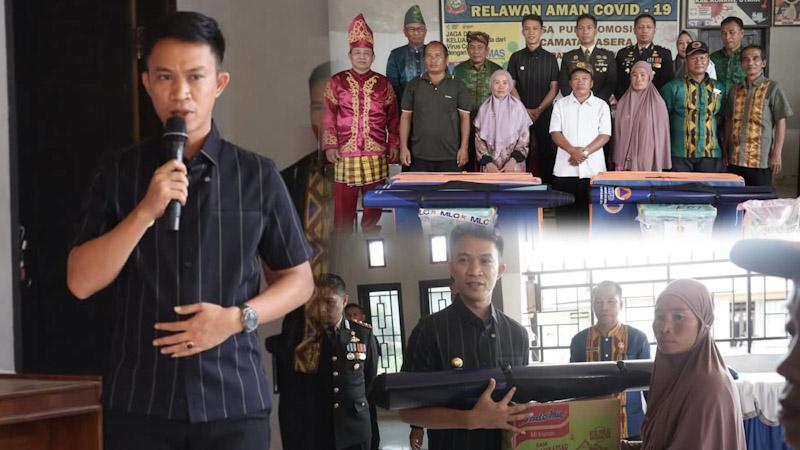 Usai Pimpinan Upacara Hardiknas, Bupati Konut Bersama Kapolres, Dandim Salurkan Bantuan Kepada Korban Kebakaran di Punggomosi