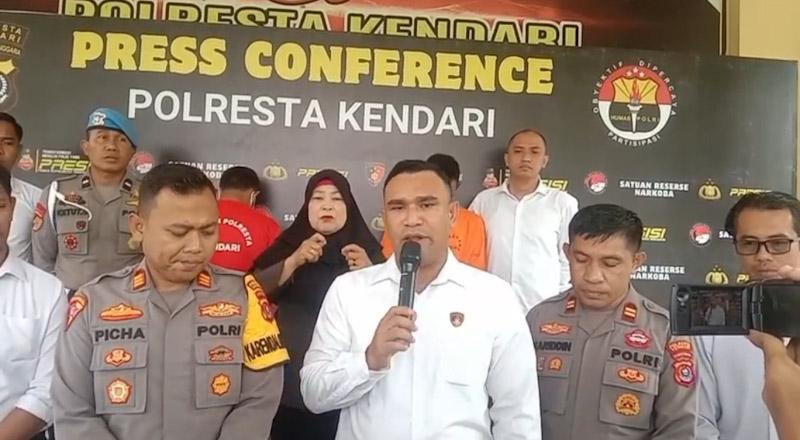 Polisi Amankan Pelaku Penikaman di Acara Joget di Abeli Kendari