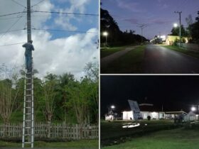 Demi Keamanan Dan Kenyamanan Masyarakat, Pemdes Lemoambo Pasang 75 Titik Lampu Penerangan Jalan Umum