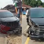 Dua Mobil Adu Kuat di Tikungan Menurun Poros Kendari–Unaaha, Polisi: Innova Melebar Jalur