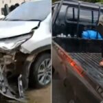 Kecelakaan Tunggal di Poros Kendari–Unaaha, Sebuah Mobil Menabrak Tembok Jembatan di Konawe