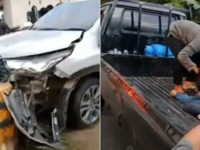 Kecelakaan Tunggal di Poros Kendari–Unaaha, Sebuah Mobil Menabrak Tembok Jembatan di Konawe