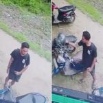 Viral! Aksi Pencurian Helm Terekam CCTV di Fakultas Hukum UHO