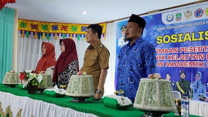 Diikuti 37 Peserta Pendaftar, Wabup Konut Didampingi Sekda Buka Sosialisasi Penerimaan Mahasiswa Baru Politeknik Kelautan dan Perikanan