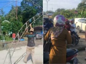 Kesal Jalan Rusak Tak Diperbaiki, Warga Blokade Jalan Poros di Konsel