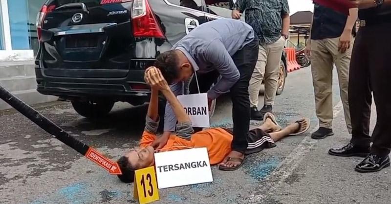 Rekonstruksi Kasus Penikaman Sopir Angkutan Kendari-Bombana: Tersangka Peragakan 20 Adegan
