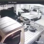 Aksi Pencurian Ban Mobil di Basemen Hotel Terekam CCTV, Pelaku Kabur Naik Pickup Putih