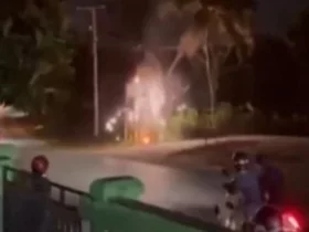 Kabel Listrik di Kadia Terbakar, Percikan Api Hantui Warga Hingga 40 Menit