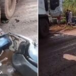 Pemotor di Konawe Patah Kaki Usai Terlindas Truk di Jalan Houling Virtue Morosi