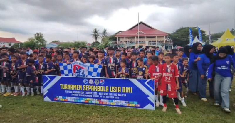 SSB CISC Kendari Cup 1 Resmi Bergulir, Jadi Panggung Pembibitan Sepak Bola Sulawesi
