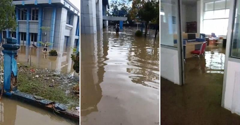 Banjir Bandang Terjang Kawasan Perkantoran Kendari, Kantor Kominfo Sultra Terendam hingga Paha