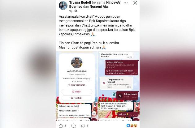 Waspada! Penipu Catut Nama Kapolres Konut Rico Fernanda untuk Pinjam Uang ke Warga