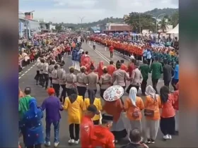 Meriah! HUT ke - 66 Kabupaten Konawe Gelar Tarian Lulo Massal Hingga Pecah Rekor MURI