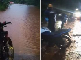 Diguyur Hujan, Sungai di Konut Meluap, Jalur Penghubung Wilayah Langgikima- Tambakua Lumpuh