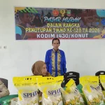 Dinas Ketahanan Pangan Konut Turut Berperan Sukseskan TMMD Reguler Ke 128 Dengan Melaksanakan Pasar Murah