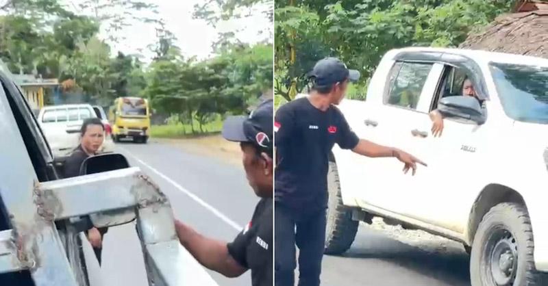 Diduga Mabuk, Pengemudi Hilux Serempet Mobil di Gunung Merah Konsel dan Tantang Korban Berkelahi