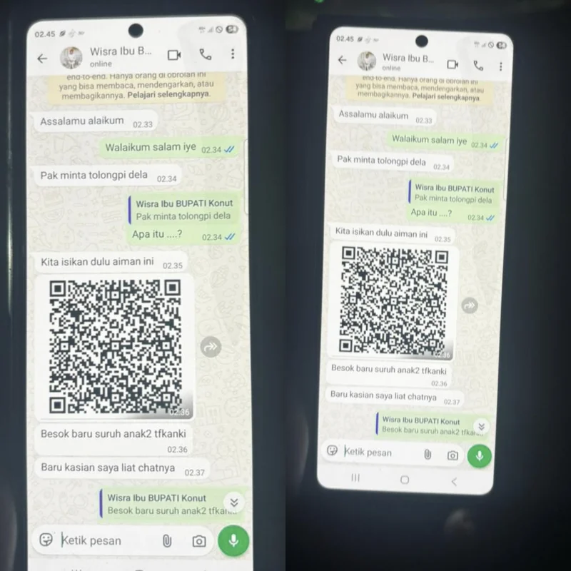 Waspada Penipuan! Oknum Penjahat Catut Nama Ibu Bupati Konut Melalui Medsos