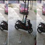 Viral! Bocah Berkaos Hijau Terekam CCTV Gasak Helm KYT di Wua-Wua