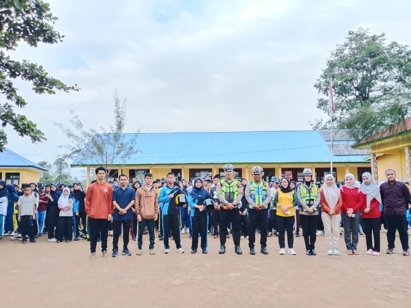 Program Police Goes To School, Satlantas Polres Konut Beri Edukasi Humanis Para Siswa Sekolah Bangun Budaya Tertib Berlalu Lintas